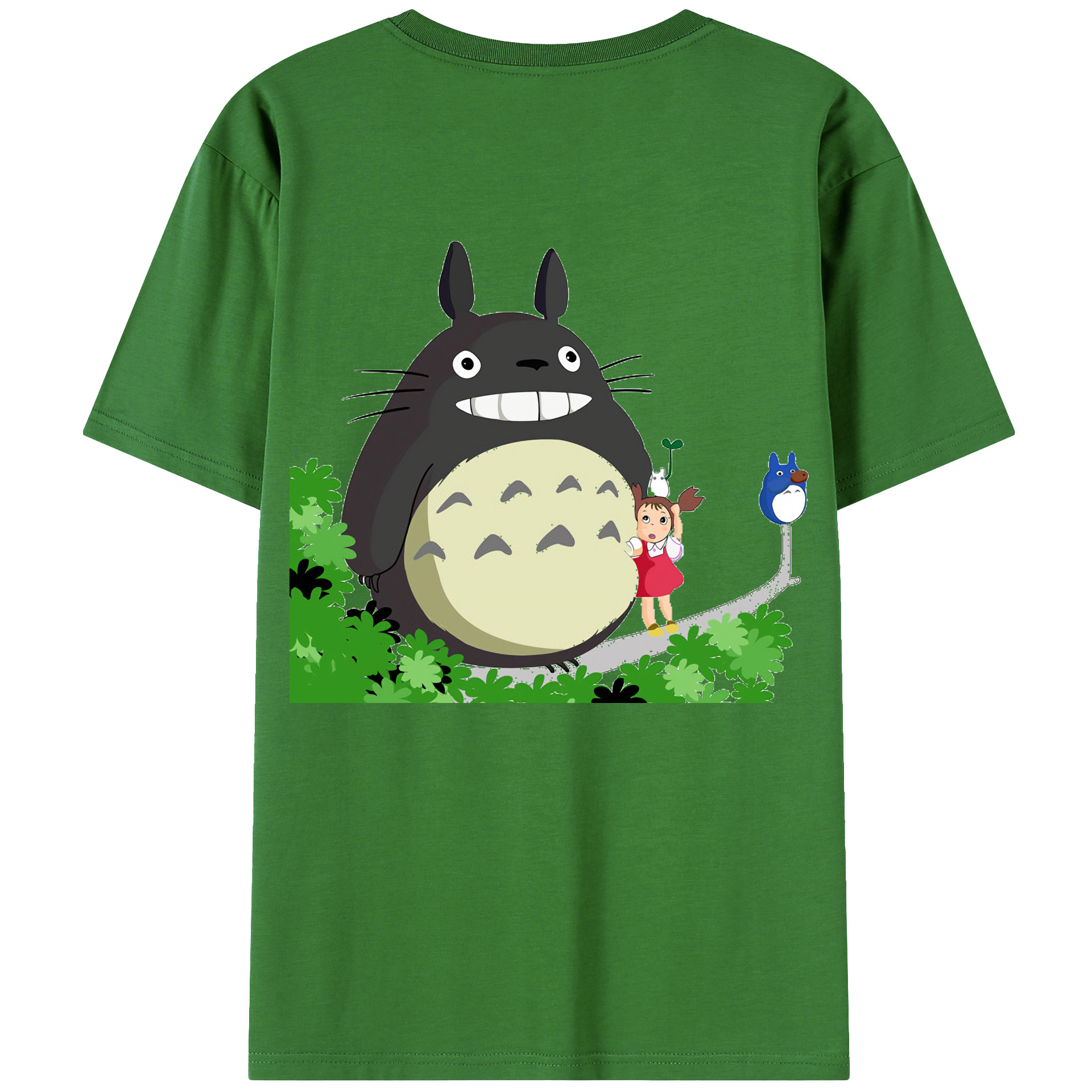（画像用） となりのトトロ 草壁メイ 草壁サツキ My Neighbor Totoro Satsuki Kusakabe Mei Kusakabe レディース半袖Tシャツ(バックプリント)